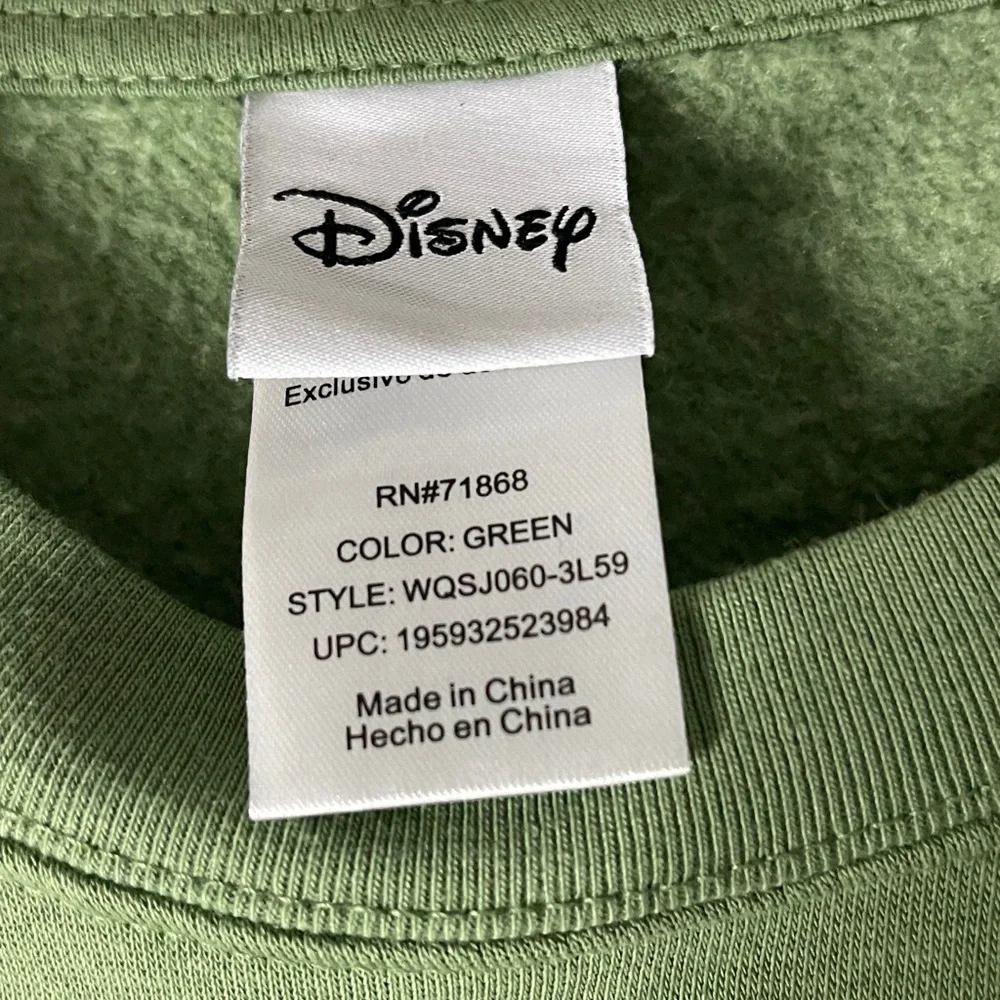 Disney 101 Dalmatians London England LARGE Green Crewneck Fleece Sweatshirt - Picture 6 of 8